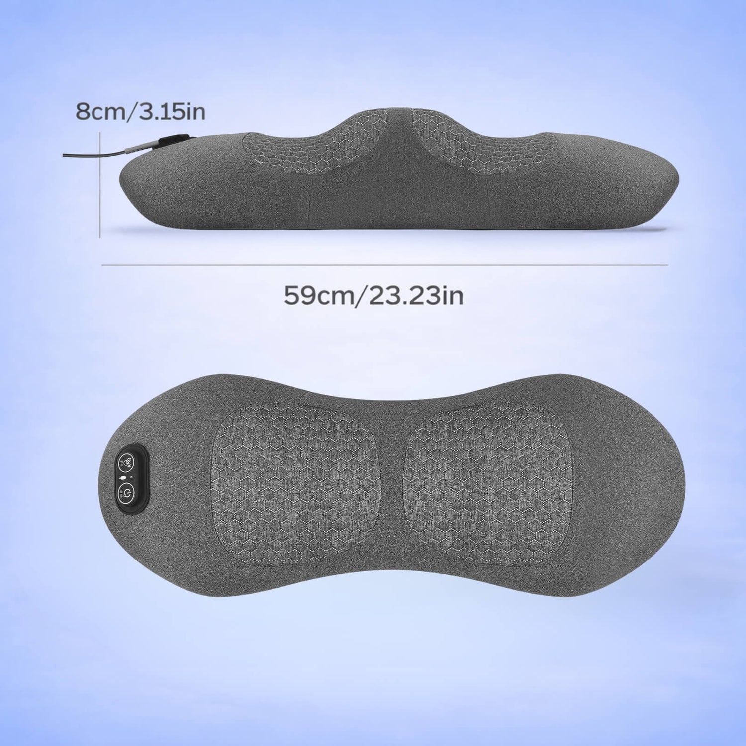 3-in-1 Heated Back Massager with Lumbar Support & Stretch