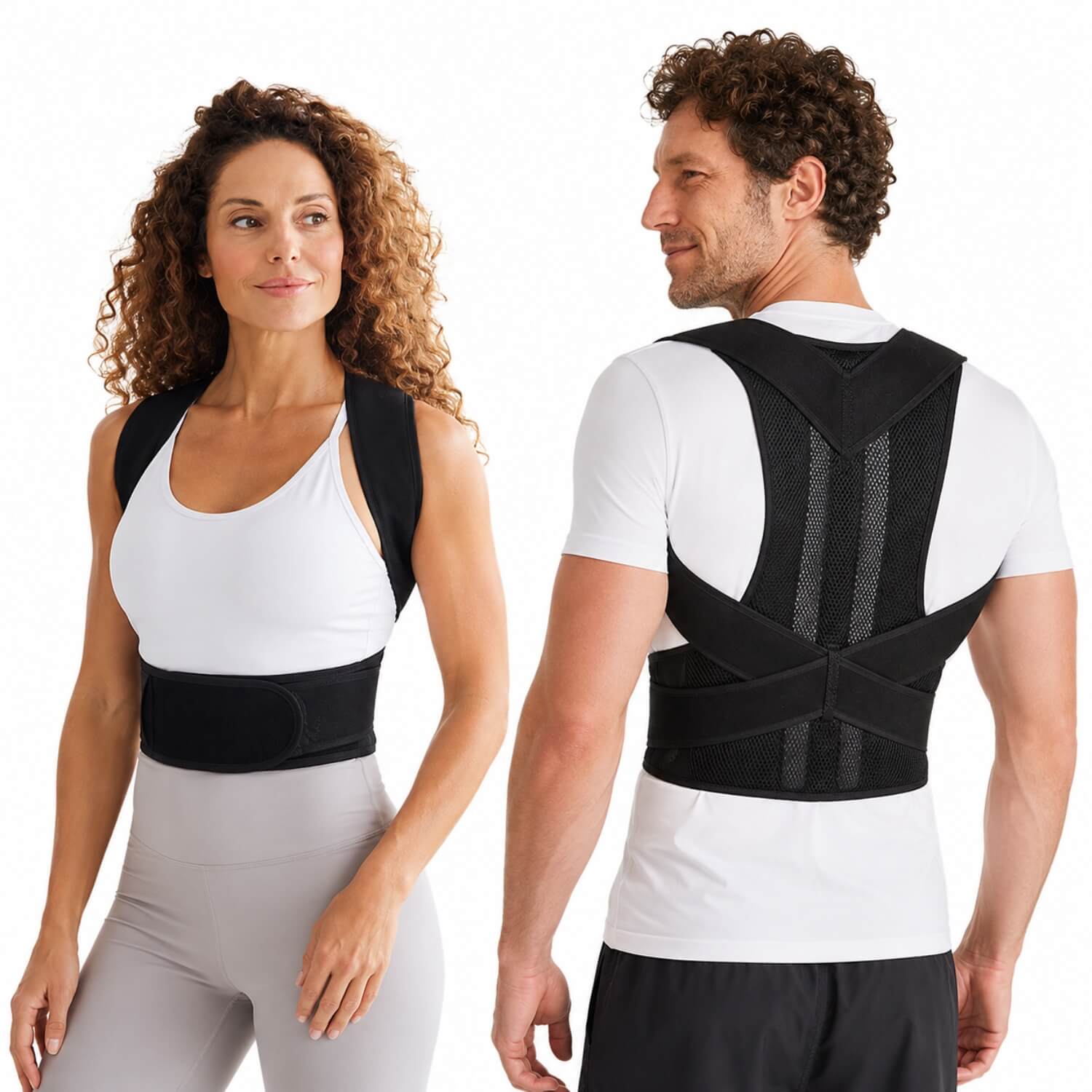 Unilva Unisex Adjustable Posture Support Brace