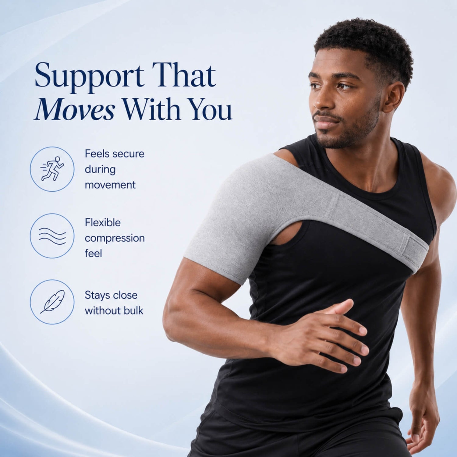 Shoulder Support Strap - Breathable Compression Brace