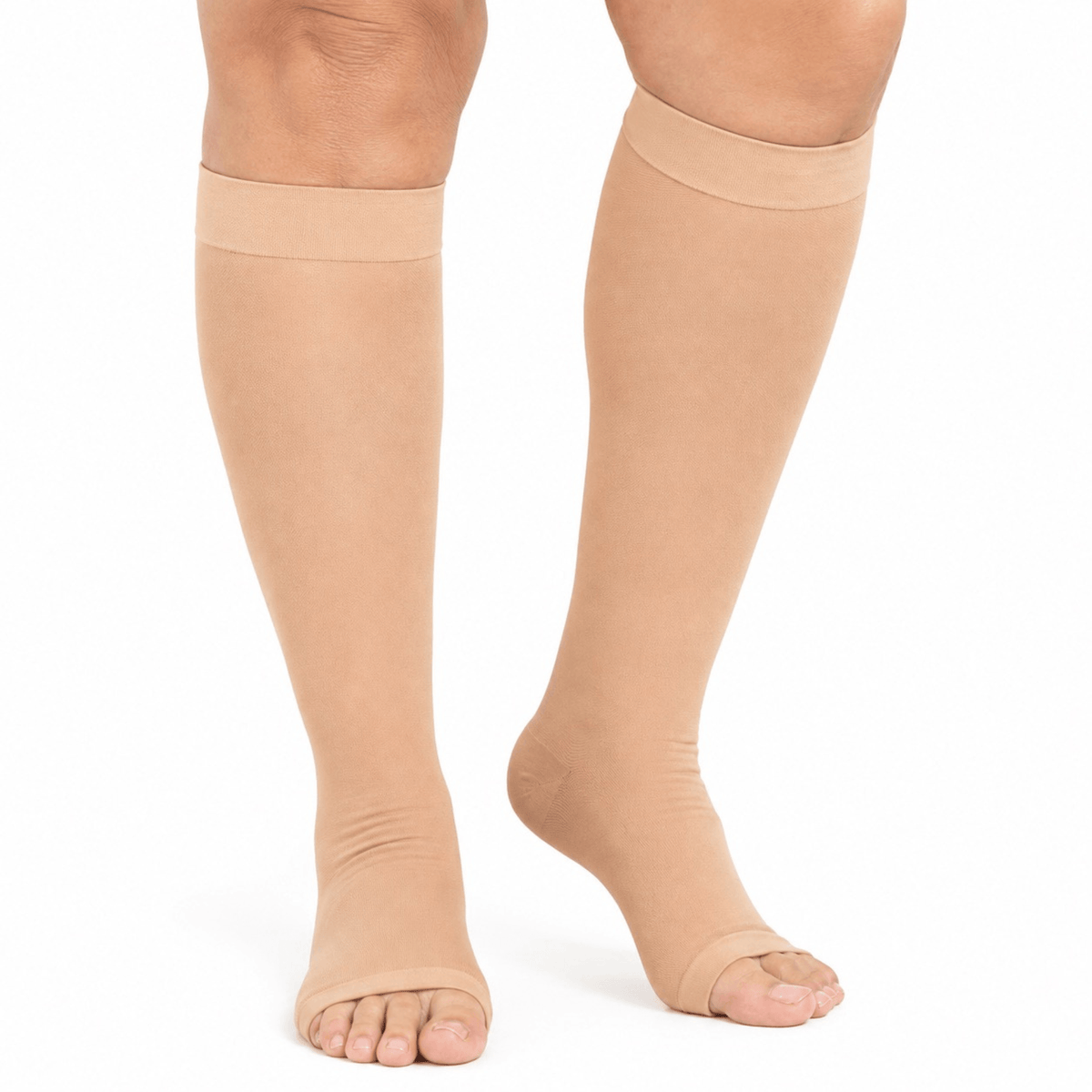 Unilva 20-30 mmHg Open-Toe Knee-High Compression Socks
