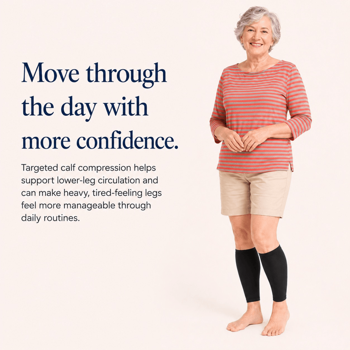Unilva 23-32 mmHg Footless Calf Compression Sleeves