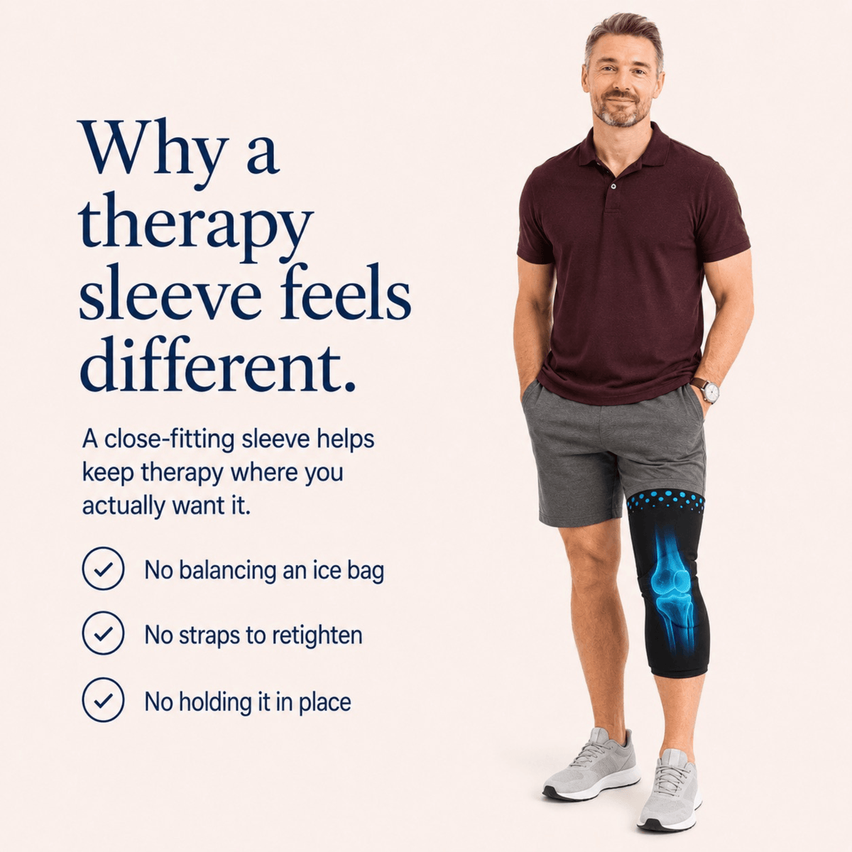 Unilva 360° Reusable Hot & Cold Knee Therapy Sleeve