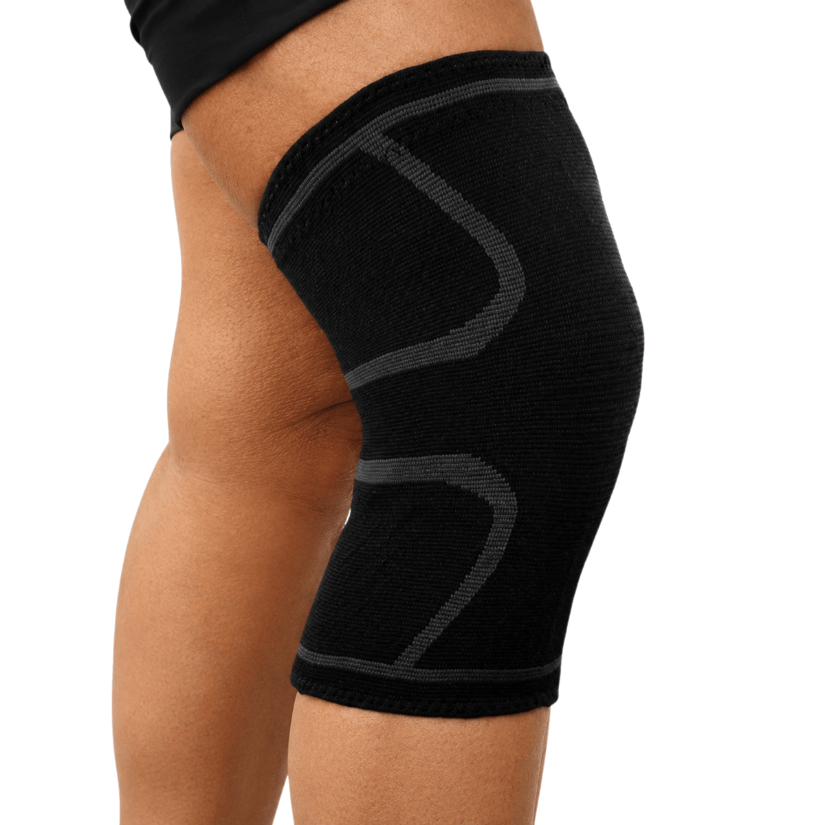 Unilva 3D Knit Compression Knee Support Sleeve with Anti-Slip Silicone Grip