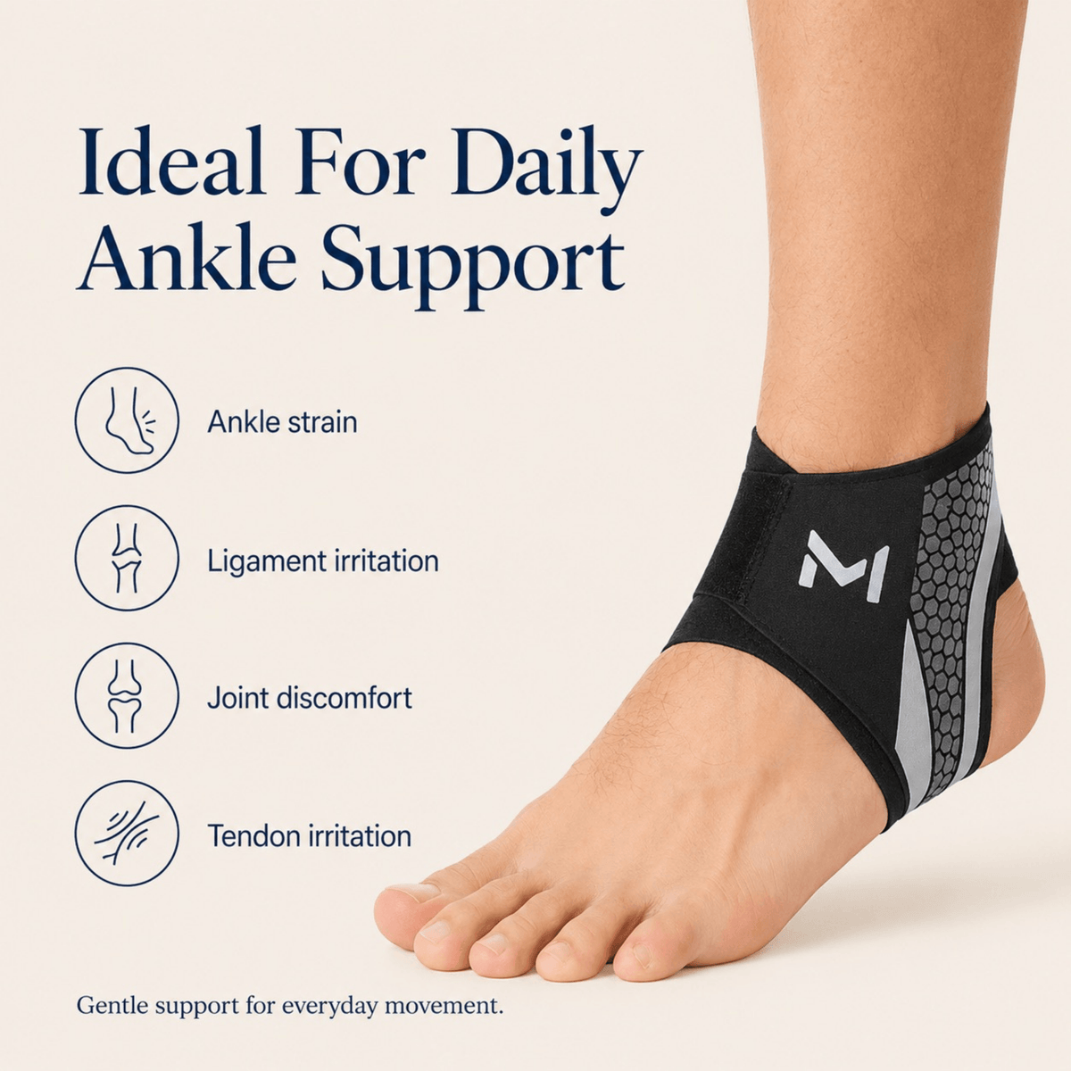 Unilva Adjustable Ankle Compression Sleeve
