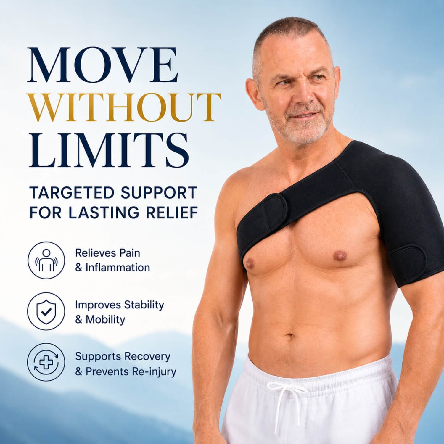 Unilva Adjustable Shoulder Compression Brace