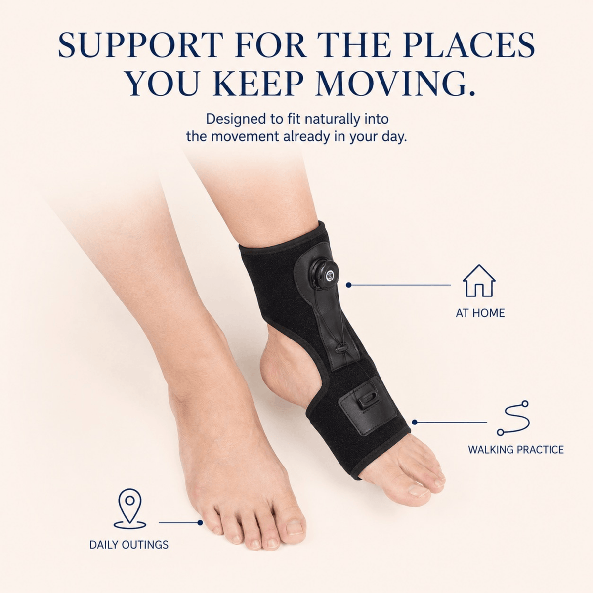Unilva Dial-Tension AFO Foot Drop Brace
