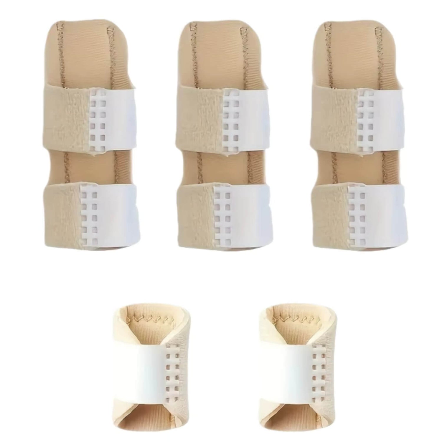 Finger Support Set — 5-Piece Adjustable Splints & Stabilizers for All Fingers