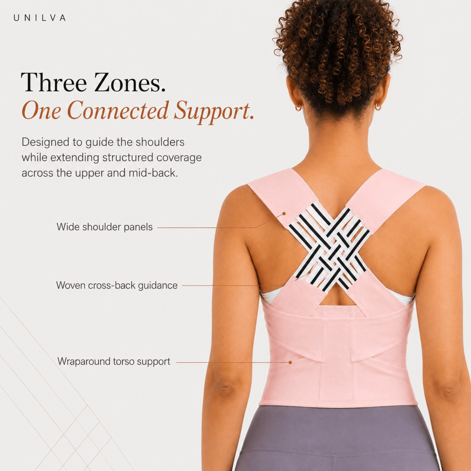 Adjustable Full-Back Posture Support Brace