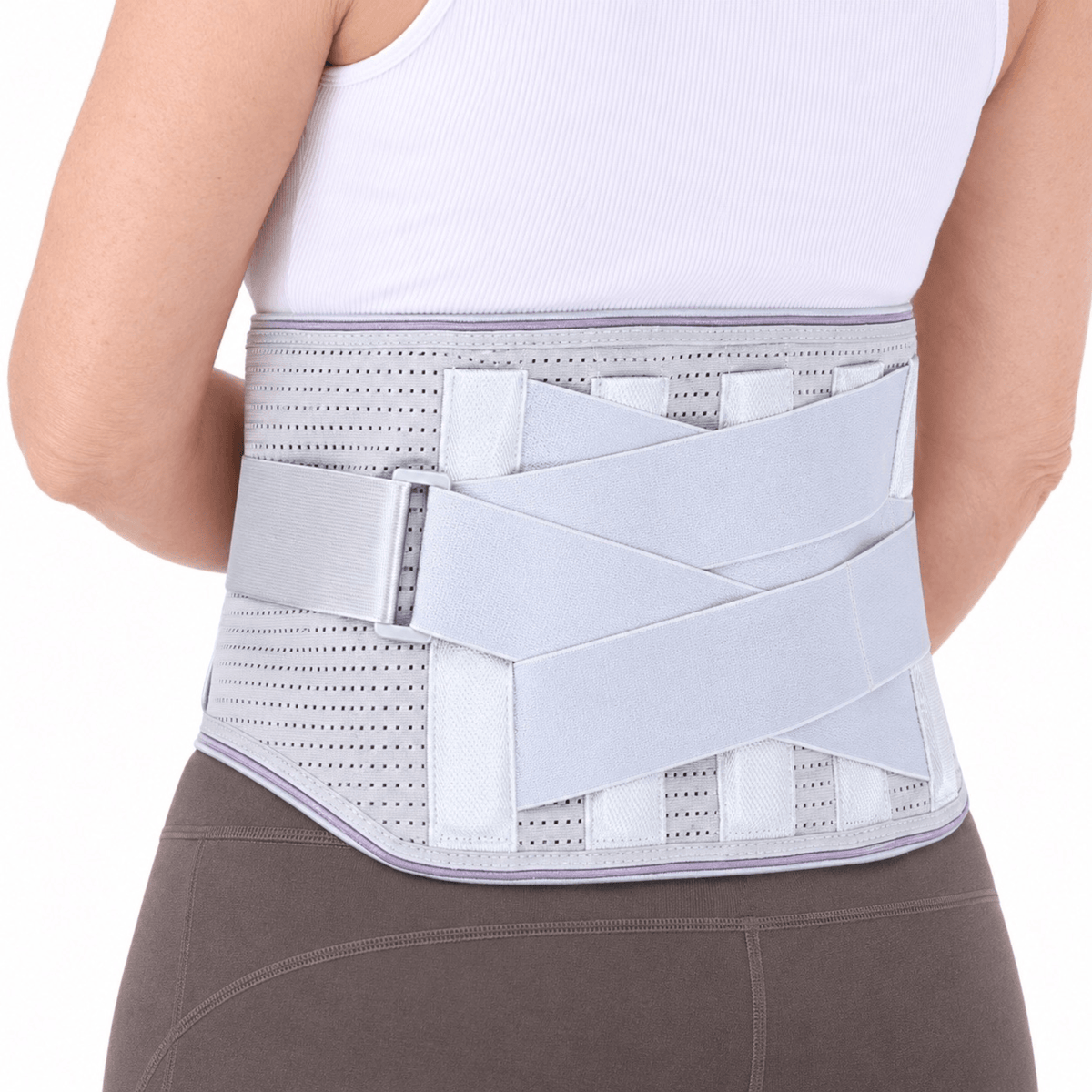 Unilva Lumbar Support Back Brace with 5 Removable Stays