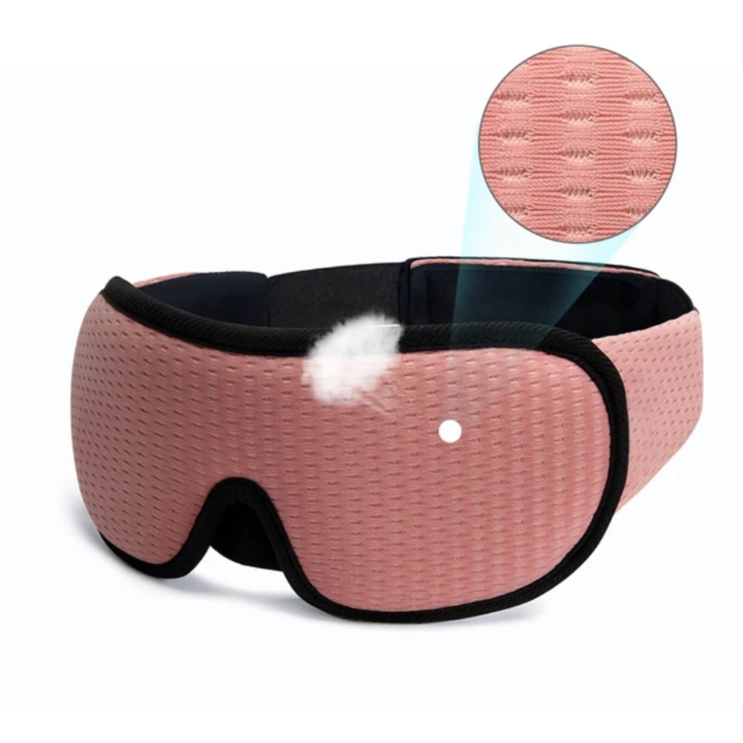 3D Contoured Sleep Mask – Blackout, Zero-Pressure, Adjustable for Side Sleepers & Travel