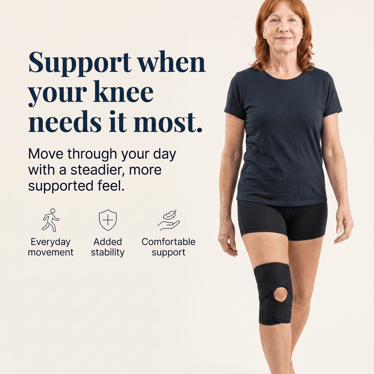 Unilva Meniscus Support Knee Brace with Side Stabilizers