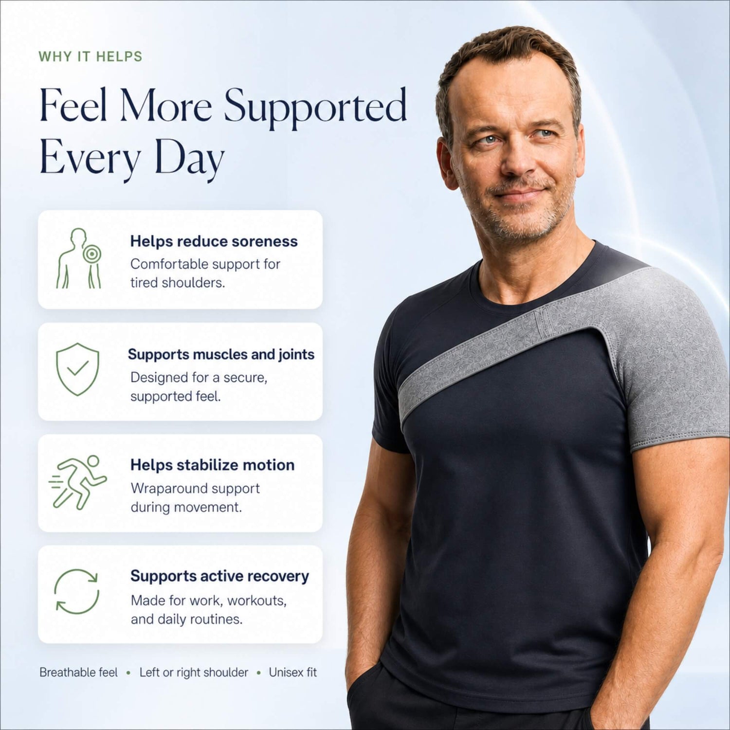 Unilva PoiseFit Shoulder Support Strap