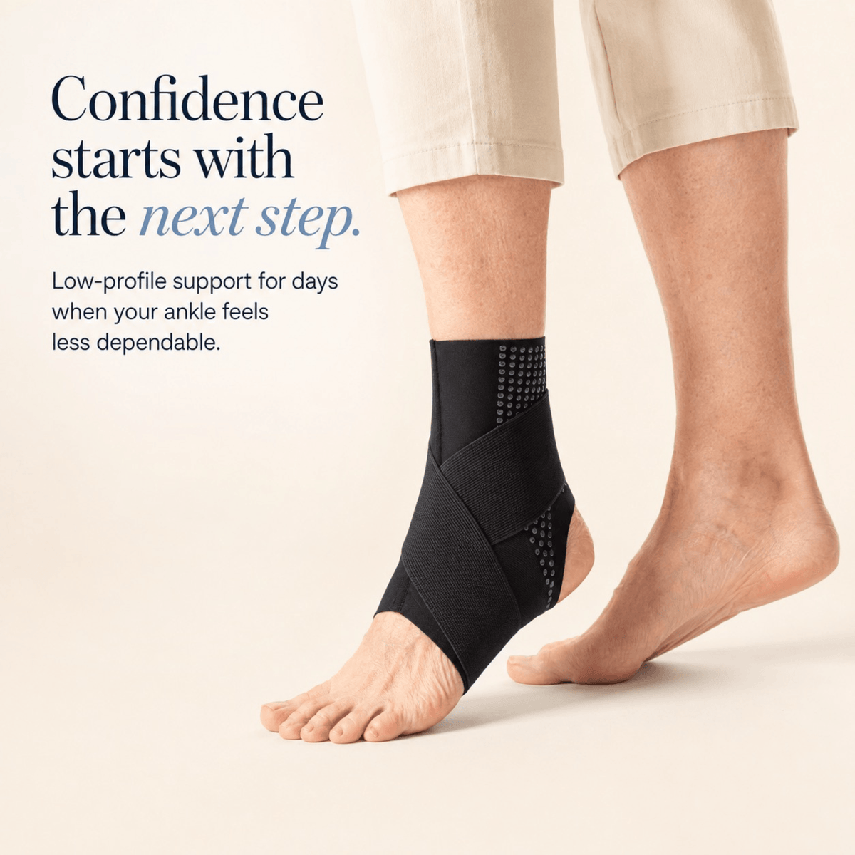 Unilva Adjustable Ankle Brace with Silicone Pads